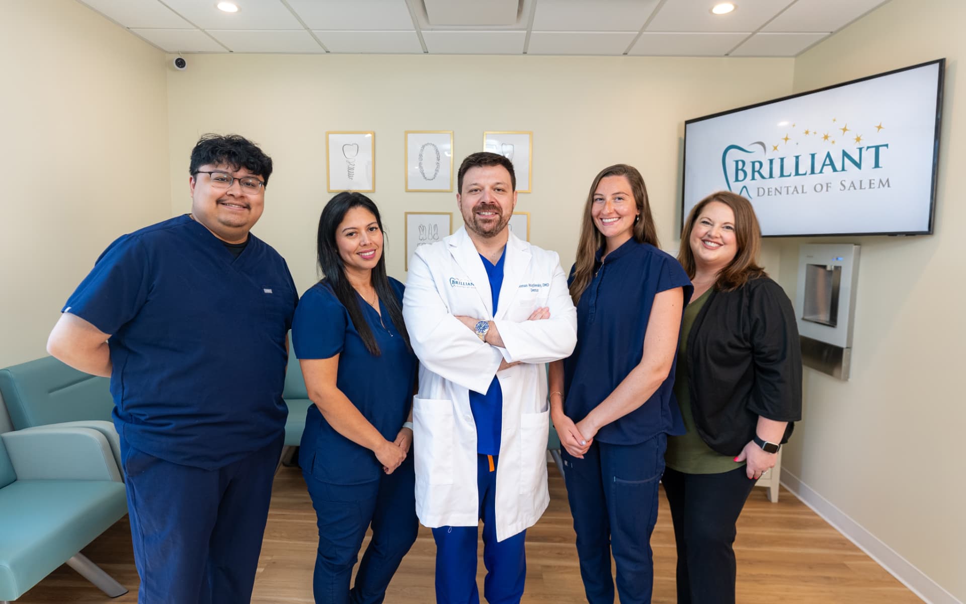 Dr. Roman Mogilevsky, DMD with the Brilliant Dental of Salem team